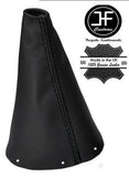 BLACK STITCHING MANUAL REAL LEATHER GEAR GAITER FITS CITROEN C4 2004-2010