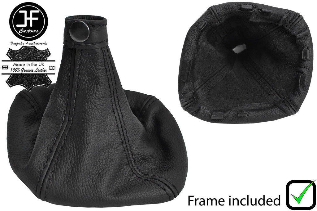 BLACK STITCH MANUAL LEATHER GEAR GAITER+PLASTIC FRAME FOR IVECO DAILY 07-14