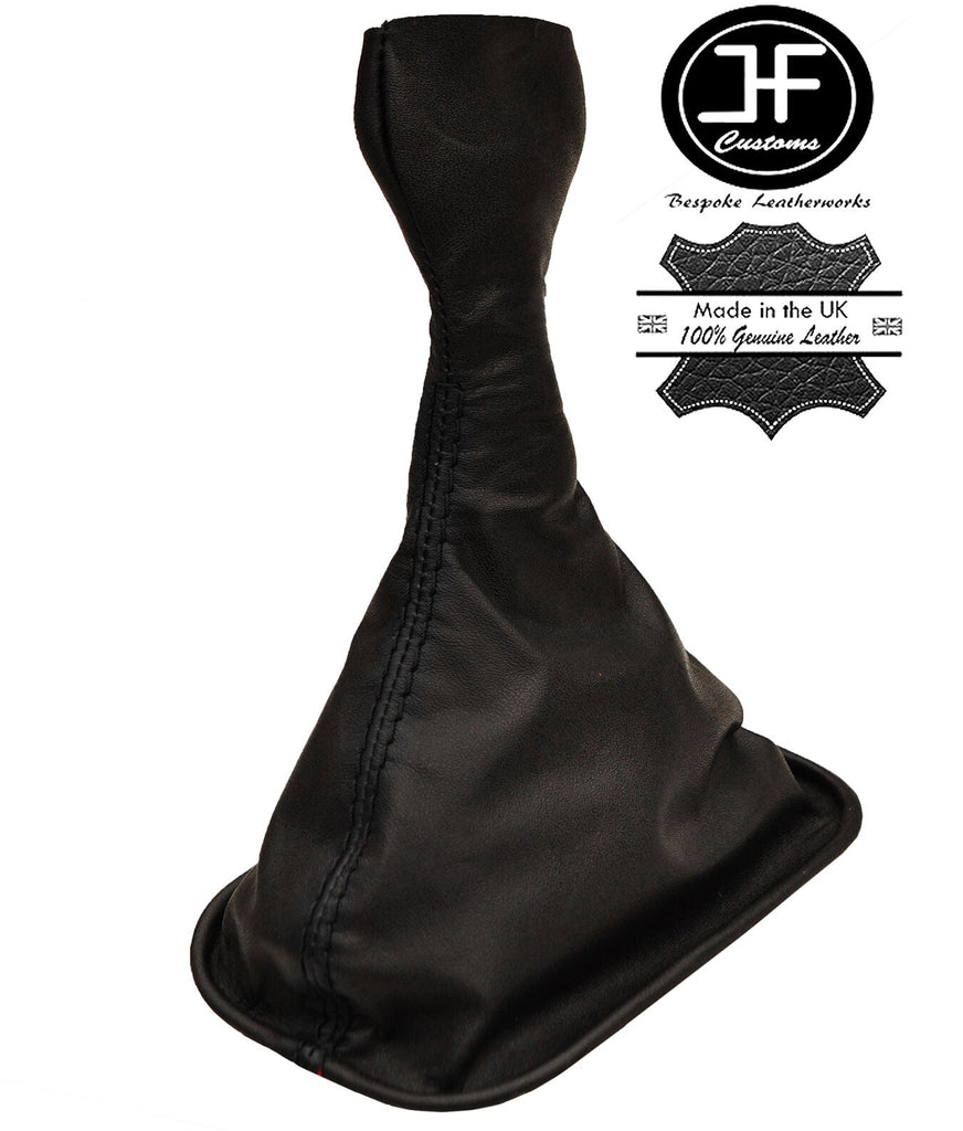 BLACK STITCH MANUAL REAL LEATHER GEAR GAITER FITS PORSCHE 911 964 993 1989-1997