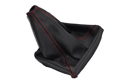 FITS MORRIS MARINA/ITAL red stitch LEATHER GEAR GAITER CUSTOM NEW MADE IN UK