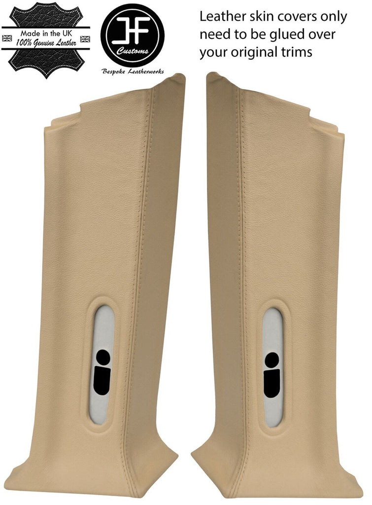 LIGHTSTONE REAL LEATHER 2X REAR D  PILLAR COVERS FITS RANGE ROVER P38 1994-2002