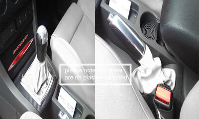 white leather FITS FORD FOCUS MK2 MK3 05-11 GEAR & HANDBRAKE GAITERS CUSTOM NEW