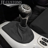 D GREY LEATHER GEAR GAITER FITS PORSCHE BOXSTER CARRERA 911 996 986 97-04