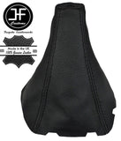 BLACK STITCH REAL LEATHER GEAR STICK GAITER FITS CHEVROLET SPARK 2009-2015