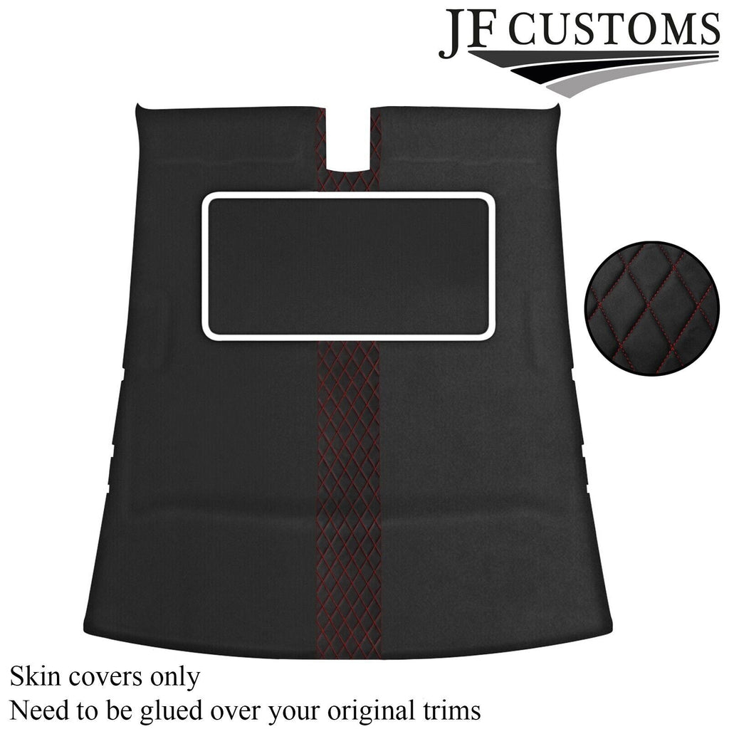 DSG2 D RED STITCH D GREY SUEDE SUNROOF HEADLINER COVER FOR JAGUAR XJ6 X300 94-02