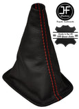 RED STITCHING REAL LEATHER GEAR GAITER FITS HONDA PRELUDE 1987-1991 CUSTOM NEW