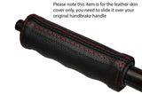 RED STITCHING HANDBRAKE HANDLE LEATHER SKIN COVER FITS LOTUS ESPRIT CUSTOM NEW