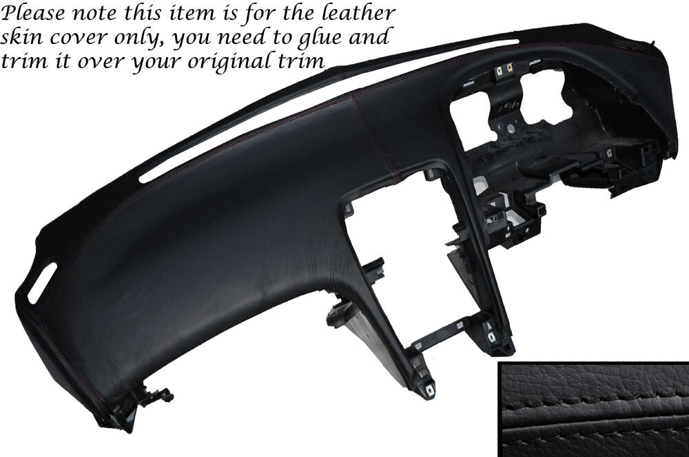 BLACK STITCH DASH DASHBOARD LEATHER COVER FITS NISSAN 300ZX Z32 1990-1996