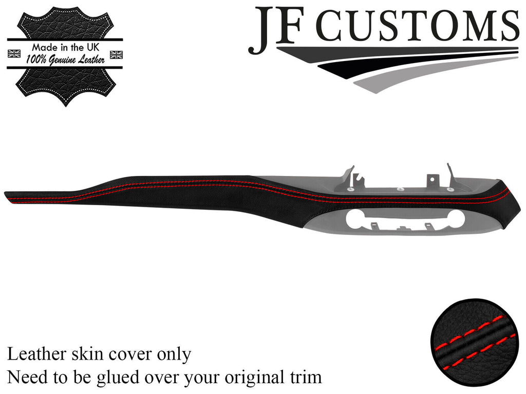 RED STITCH ITALIAN LEATHER DASHBOARD TRIM COVER FOR FORD FOCUS MK4 18-20