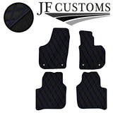 BLUE DIAMOND VINYL 4X TAILORED FLOOR CARPETS FOR SKODA SUPERB MK2 08-15