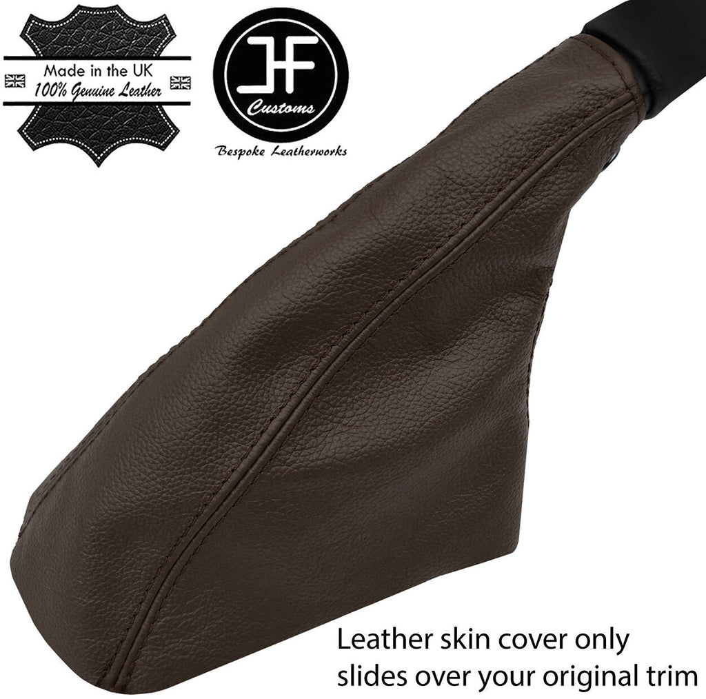 BROWN TOP GRAIN REAL LEATHER HANDBRAKE GAITER FITS FORD CAPRI MK3 1978-1987
