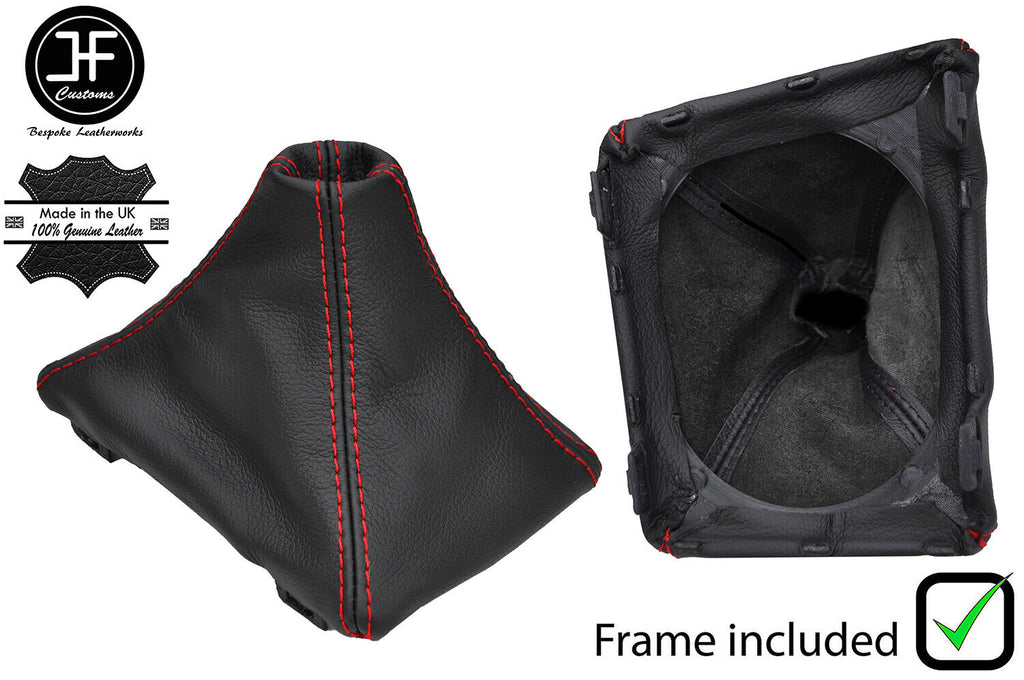 RED STITCH LEATHER GEAR +PLASTIC FRAME FOR MITSUBISHI ECLIPSE TALON 90-94