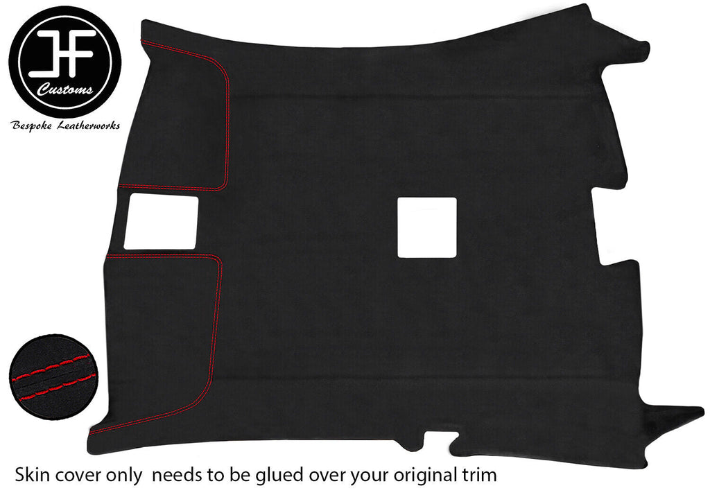 RED  STITCH LUXE SUEDE HEADLINER NON SUN ROOF COVER FITS BMW 3 E92 COUPE 06-13
