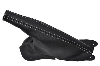 FITS FORD MUSTANG 94-04  E BRAKE LEATHER white stitch CUSTOM NEW MADE IN UK