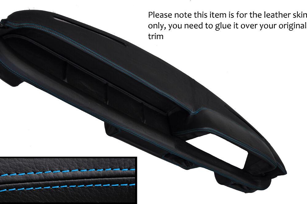 BLUE STITCHING DASH DASHBOARD LEATHER SKIN COVER FITS BMW 2002 E10 TI TII