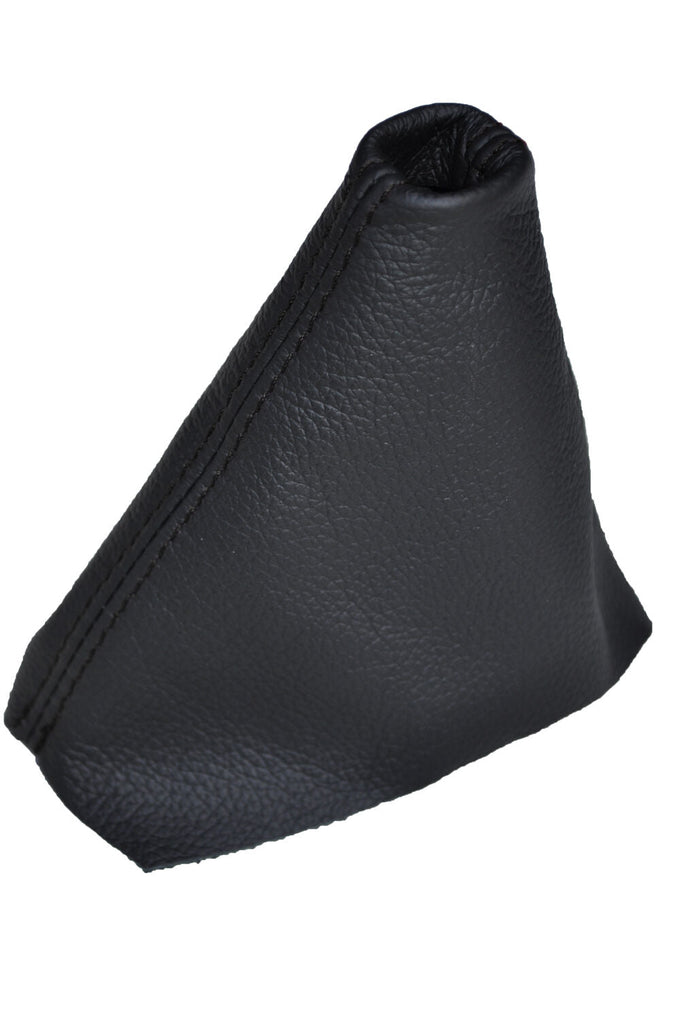 BLACK STITCH FITS LAND ROVER FREELANDER 2003-2005 AUTOMATIC AUTO GAITER LEATHER