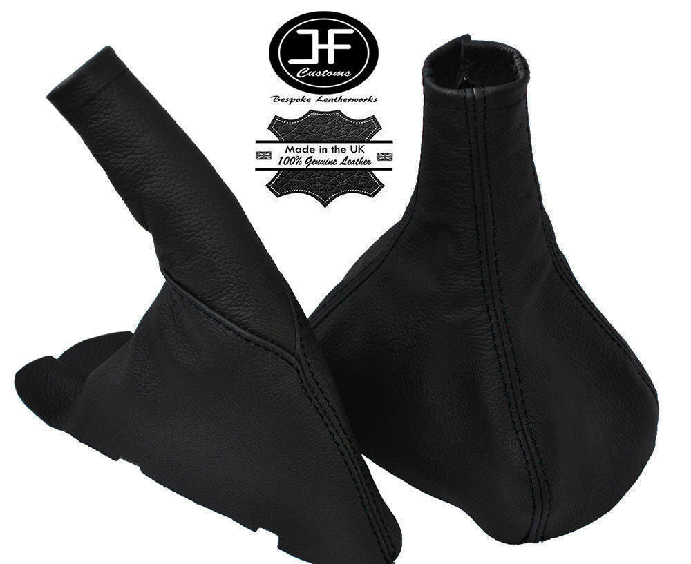 BLACK STITCHING LEATHER GEAR HANDBRAKE GAITER FITS OPEL VAUXHALL OMEGA B 94-99