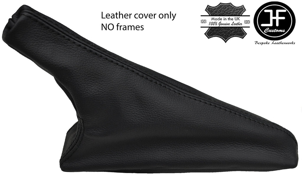 BLACK STITCHING TOP GRAIN REAL LEATHER HANDBRAKE GAITER FITS BMW E30 1981-1993
