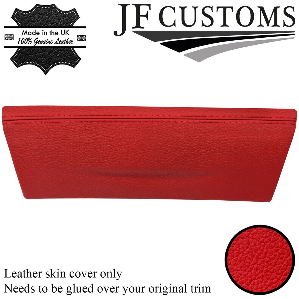 RED ITALIAN LETHER CENTRE LOWER DASH TRIM COVER FOR BMW F20 F21 11-17 CUSTOM NEW