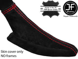 RED STITCH SUEDE HANDBRAKE GAITER FITS VOLVO V40 2012-2018 CUSTOM NEW MADE IN UK