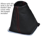 RED STITCH FITS CITROEN C5 MK2 2008-2013 AUTOMATIC GEAR GAITER LEATHER