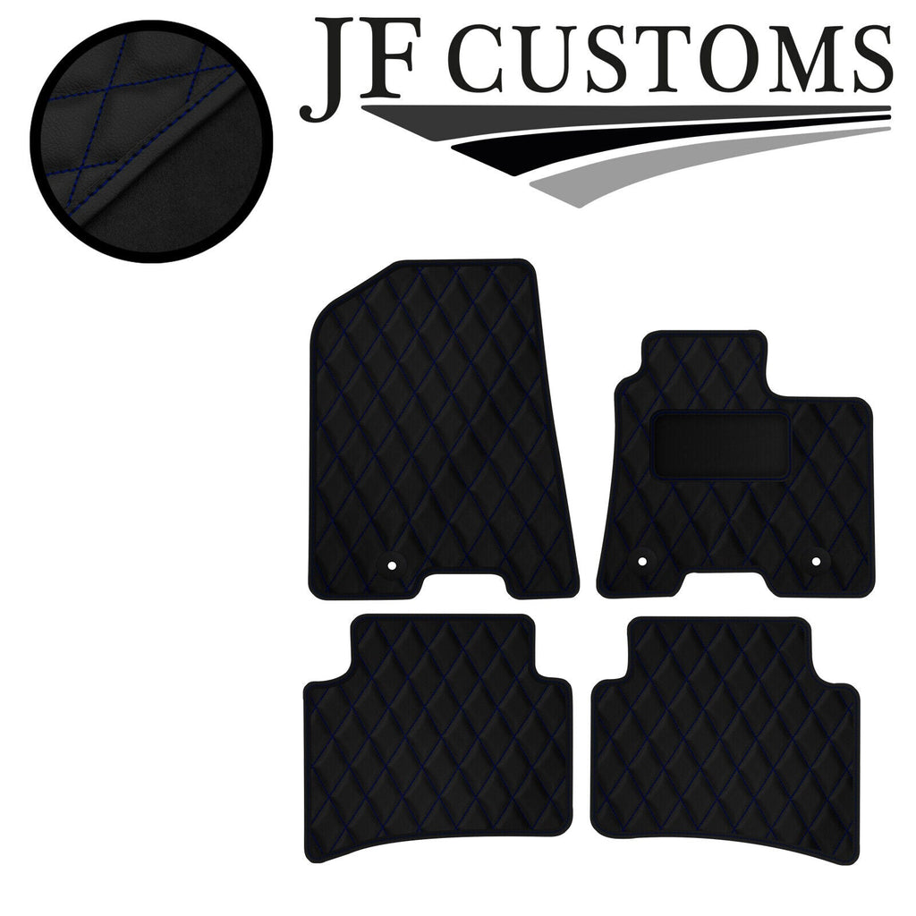 D BLUE DIAMOND STITCH VINYL 4 XTAILORED FLOOR CARPET FOR HYUNDAI NEXO 18-21 JF1