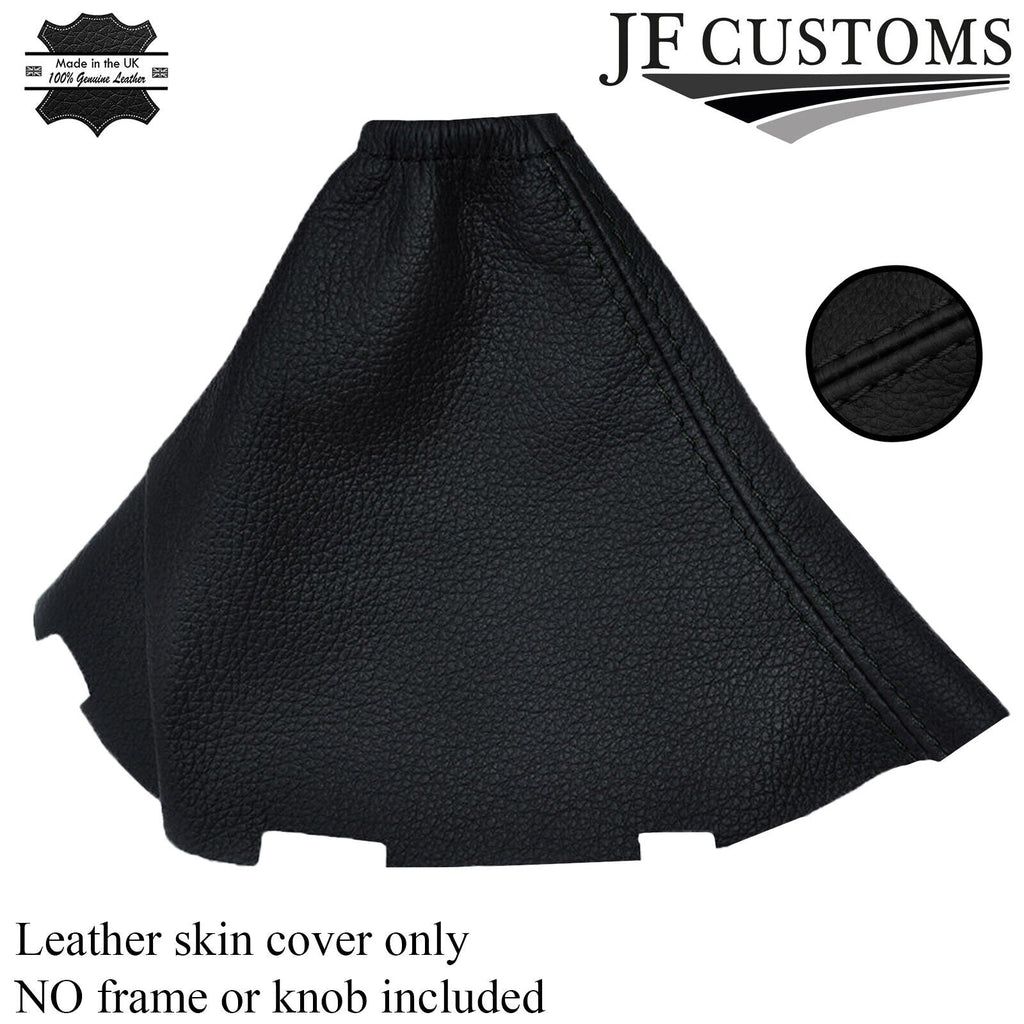 BLACK STITCH MANUAL LEATHER GEAR GAITER SHIFT BOOT FITS TOYOTA AURIS 2007-2011