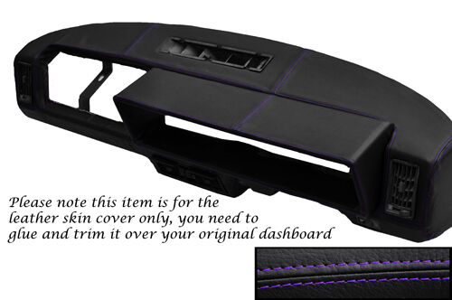 PURPLE STITCHING FITS FIAT X1/9 X19 DASH DASHBOARD LEATHER SKIN COVER ONLY