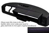 PURPLE STITCHING FITS FIAT X1/9 X19 DASH DASHBOARD LEATHER SKIN COVER ONLY