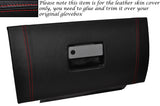 RED STITCH GLOVE BOX LID LEATHER SKIN COVER FITS FORD MUSTANG 2005-2009