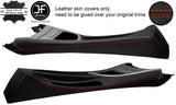 RED STITCH CENTRE CONSOLE TUNNEL REAL LEATHER COVER FOR BMW 1 E81 E82 E87 E88