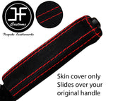 RED STITCH SUEDE HANDBRAKE HANDLE COVER FITS BMW 8 SERIES E31 840 850 90-99