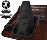 BLACK & BLACK TOP GRAIN LEATHER MANUAL GEAR GAITER FOR HYUNDAI TERRACAN 01-09