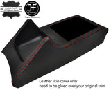 RED STITCH CONSOLE GEAR SURROUND LEATHER COVER FOR FORD CORTINA MK5 1979-1982