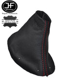 RED STITCH FITS CITROEN C4 VTS VTR DCI 2004-2009 GEAR GAITER REAL LEATHER