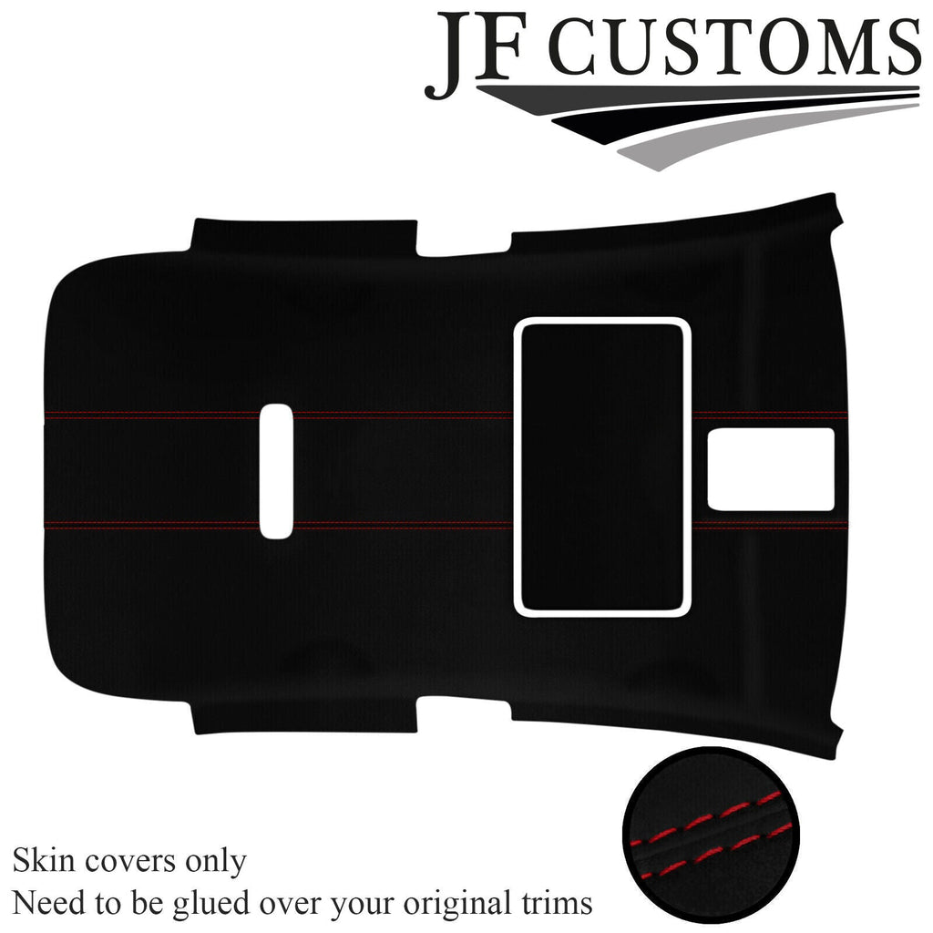 D RED STITCH LUXE-SUEDE SUNROOF HEADLINER FOR VW GOLF MK6 09-14 3 DOOR