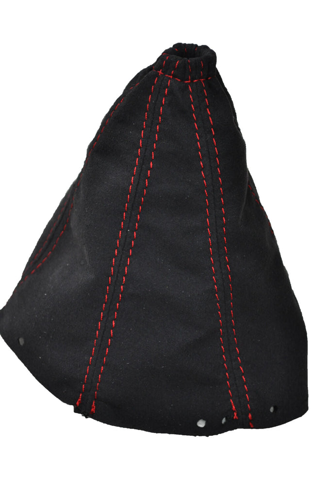 RED STITCHING FITS FORD MONDEO MK3 2003-2006 GEAR GAITER REAL SUEDE CUSTOM NEW