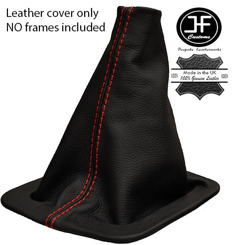 RED STITCH LEATHER GEAR GAITER FITS LAND ROVER DISCOVERY 200TDI 300TDI TD5 V8
