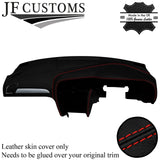 RED STITCH TOP-GRAIN LEATHER DASH DASHBOARD COVER FITS AUDI A4 B8 2008-2015