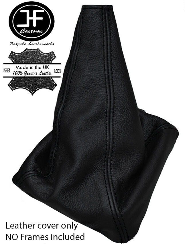 BLACK STITCH LEATHER GEAR STICK GAITER FITS MITSUBISHI SHOGUN PAJERO MK3 99-06