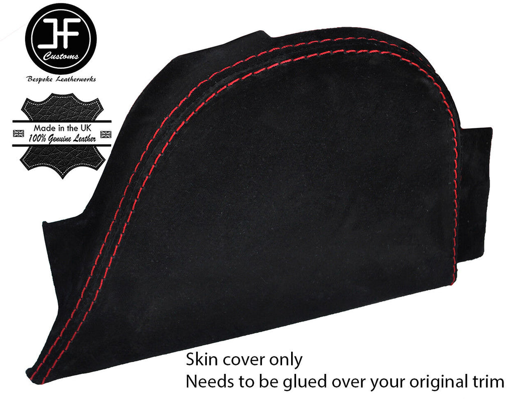 RED STITCHING SUEDE HANDBRAKE E BRAKE TRIM COVER FITS CORVETTE C4 1984-1987