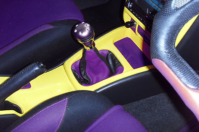 FITS SUBARU IMPREZA WRX STI 92-08 GEAR GAITER BLACK PURPLE CUSTOM NEW MADE IN UK