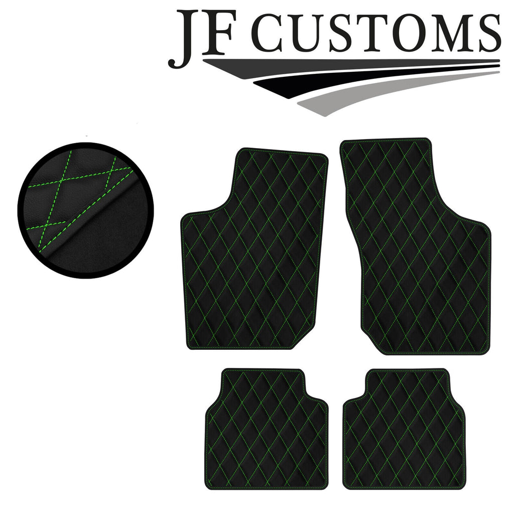 L GREEN DIAMOND STITCH VINYL 4XTAILORED FLOOR CARPET FOR VAUXHALL CORSA B 93-01