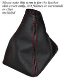 RED STITCHING LEATHER GEAR GAITER FITS HONDA PRELUDE MKV 1997-2001 COUPE