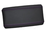 FITS ALFA ROMEO 147 ARMREST LID COVER LEATHER purple stitch CUSTOM NEW