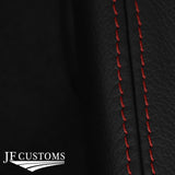 DARK RED STITCH LEATHER REAR ARMREST+SEAT PAD COVERS FOR FORD MONDEO MK3 01-06