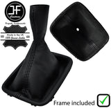 BLACK STITCH REAL LEATHER GEAR + PLASTIC FRAME FOR PORSCHE 944 S2 924S 968