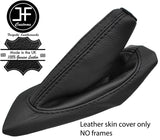 BLACK STITCH TOP GRAIN LEATHER HANDBRAKE GAITER FITS PEUGEOT RCZ 09-16 STYLE 2