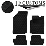GREY DIAMOND STITCH VINYL 4X TAILORED FLOOR MAT CARPETS FOR CITROEN C2 03-09 JF1