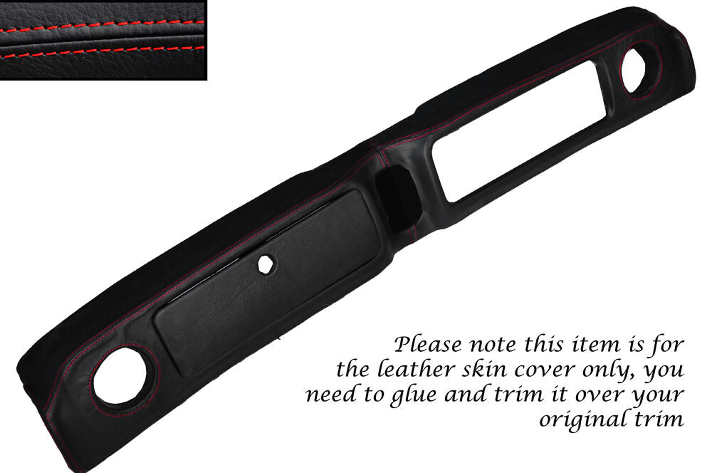 RED STITCH DASH DASHBOARD LEATHER COVER FITS VAUXHALL OPEL VIVA HC 1970-1979